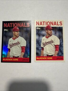 Topps Nationals Baseball Cards - Red, White & Black